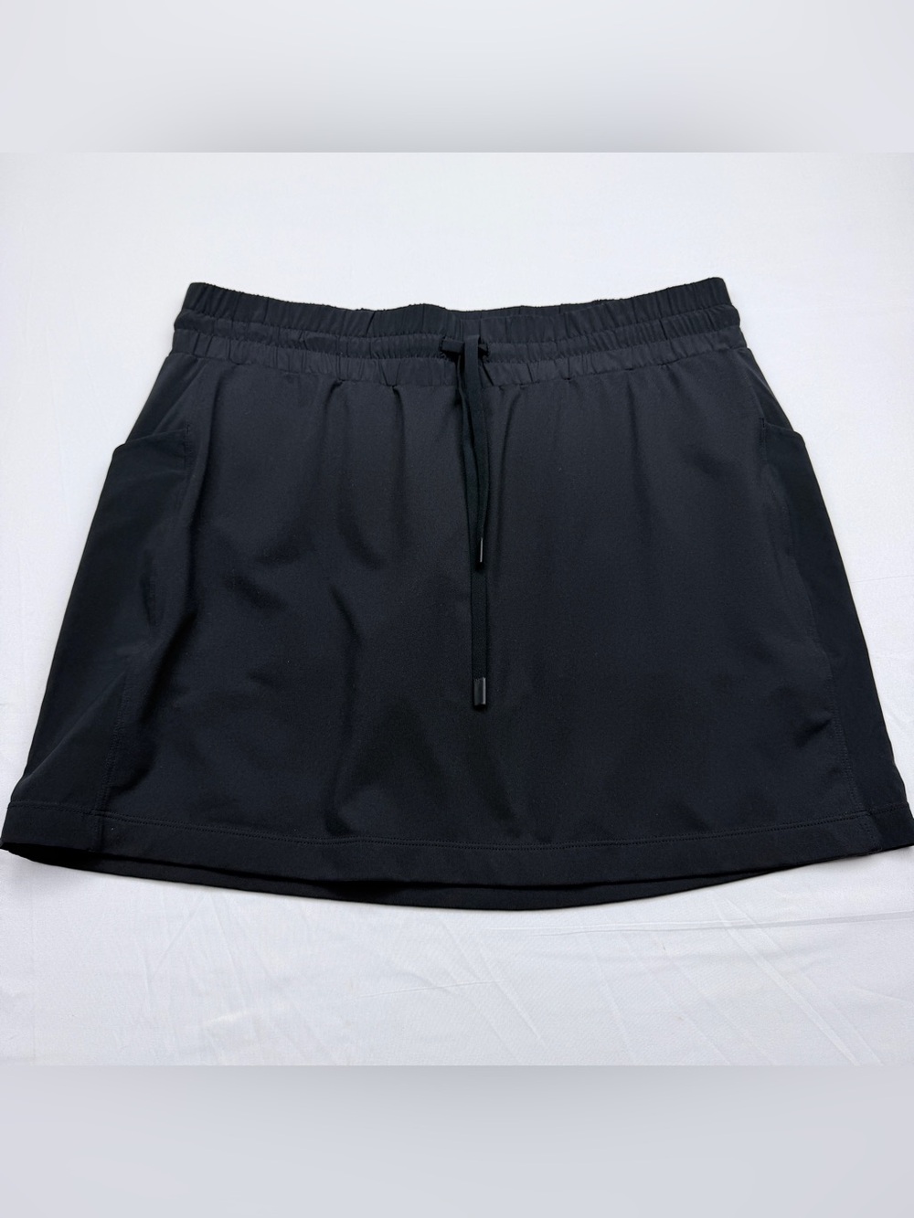 Athleta Black Athletic Skort with Drawstring Waist